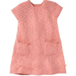 Leinen Strickkleid softpink 98/104
