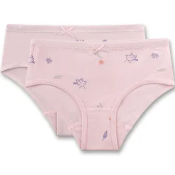 Mädchen-Slip 2er-Set "Vögelein" rosa 104