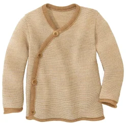 Melange-Jacke Merinowolle karamell 50/56