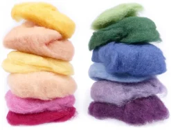 Märchenwolle in bunten Farben