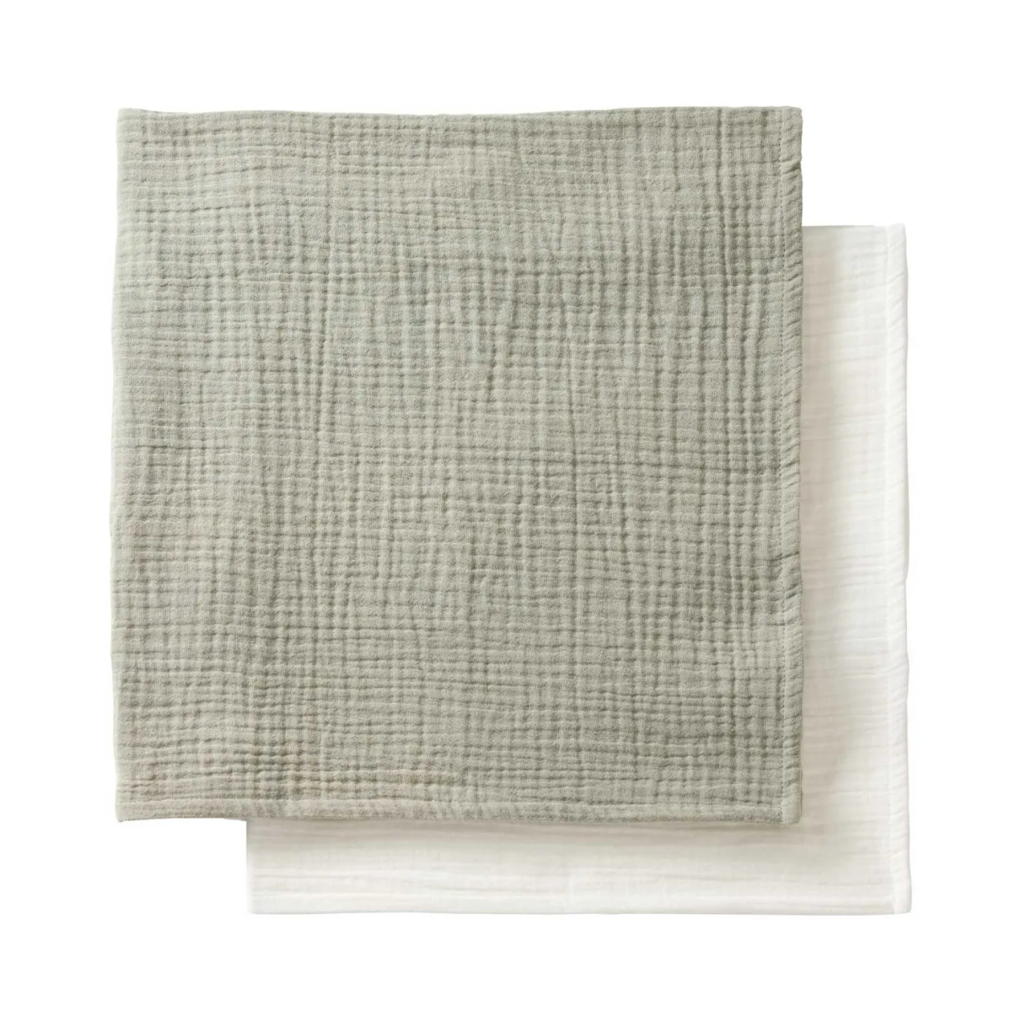 Mulltücher 2er Set khaki mix