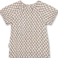 Musselin-Kleid Allover-Print creme 74