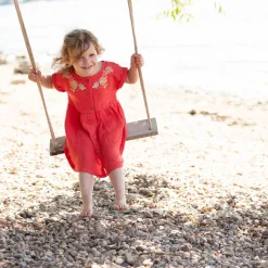 Musselin-Kleid Stickerei tomato 98/104