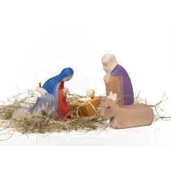 Ostheimer Krippenfiguren-Set "Heilige Familie" 5-tlg.