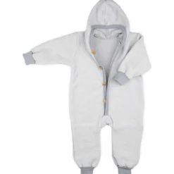 Overall mit Strickbündchen grau 86/92