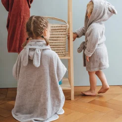 Poncho Hase Silbergrau