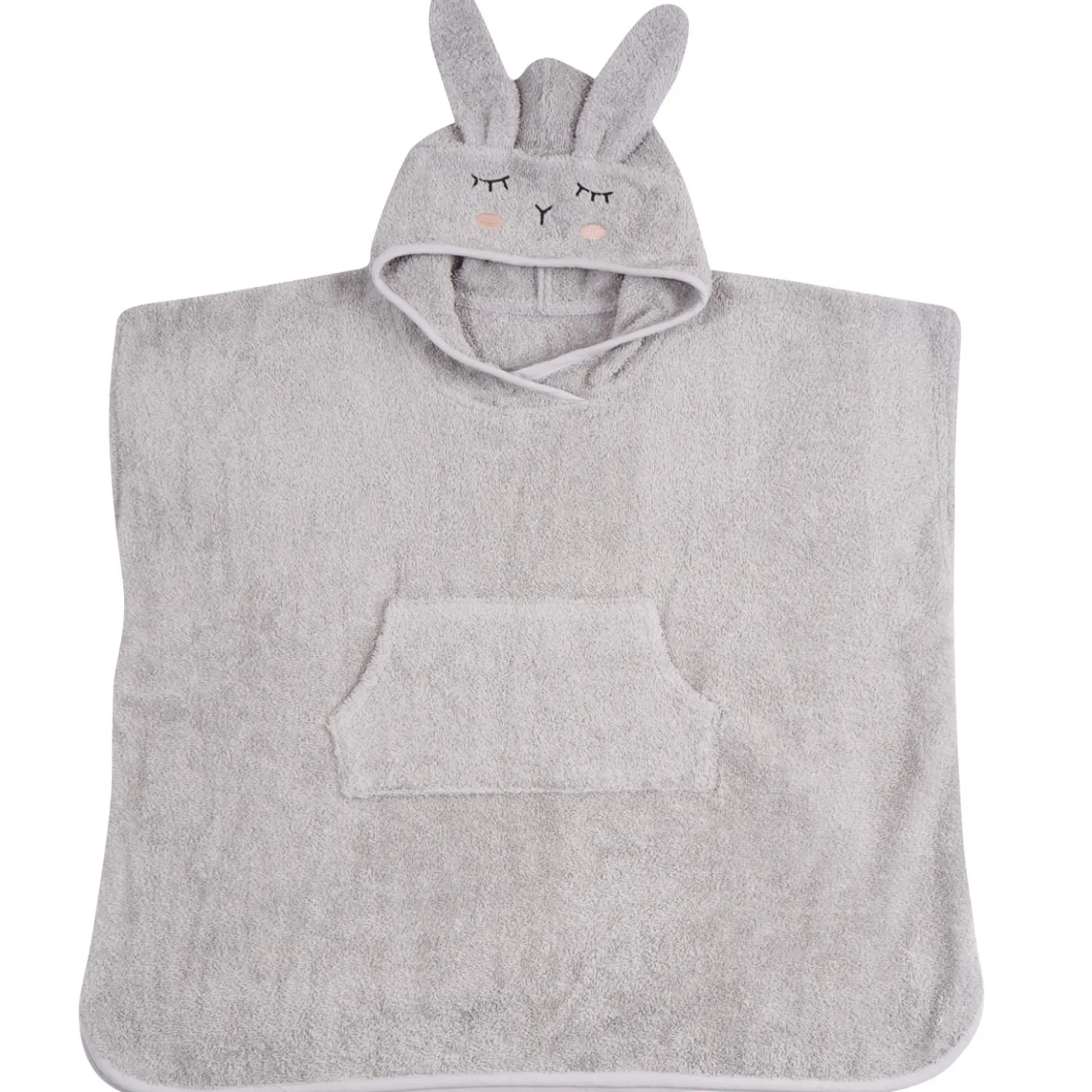 Poncho Hase Silbergrau