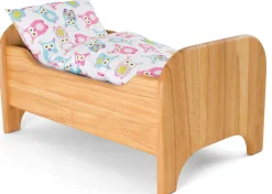 Puppenbett Holz natur