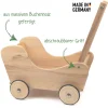 Puppenwagen Holz natur