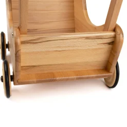 Puppenwagen Holz natur