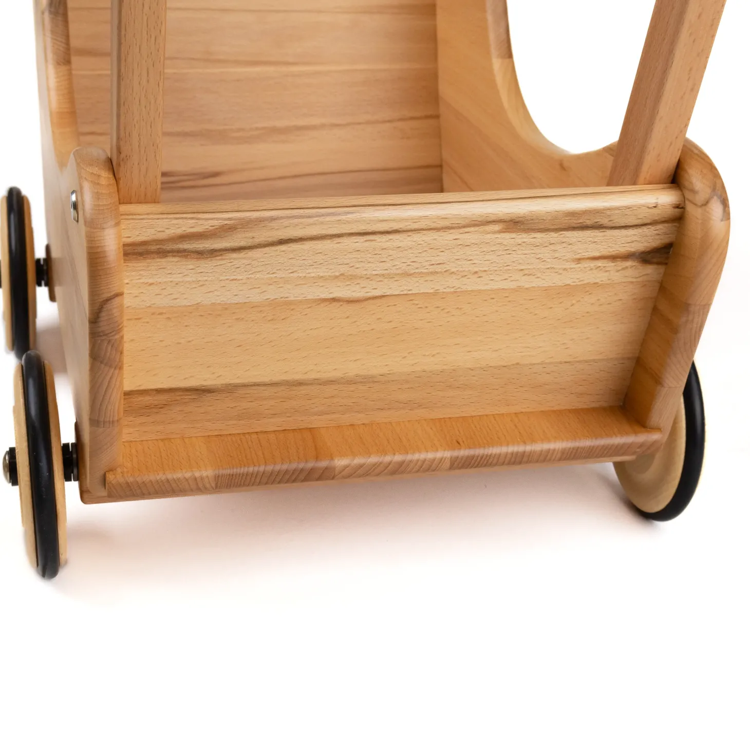 Puppenwagen Holz natur