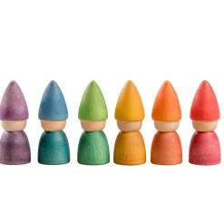 Regenbogen Tomtens Holzfiguren