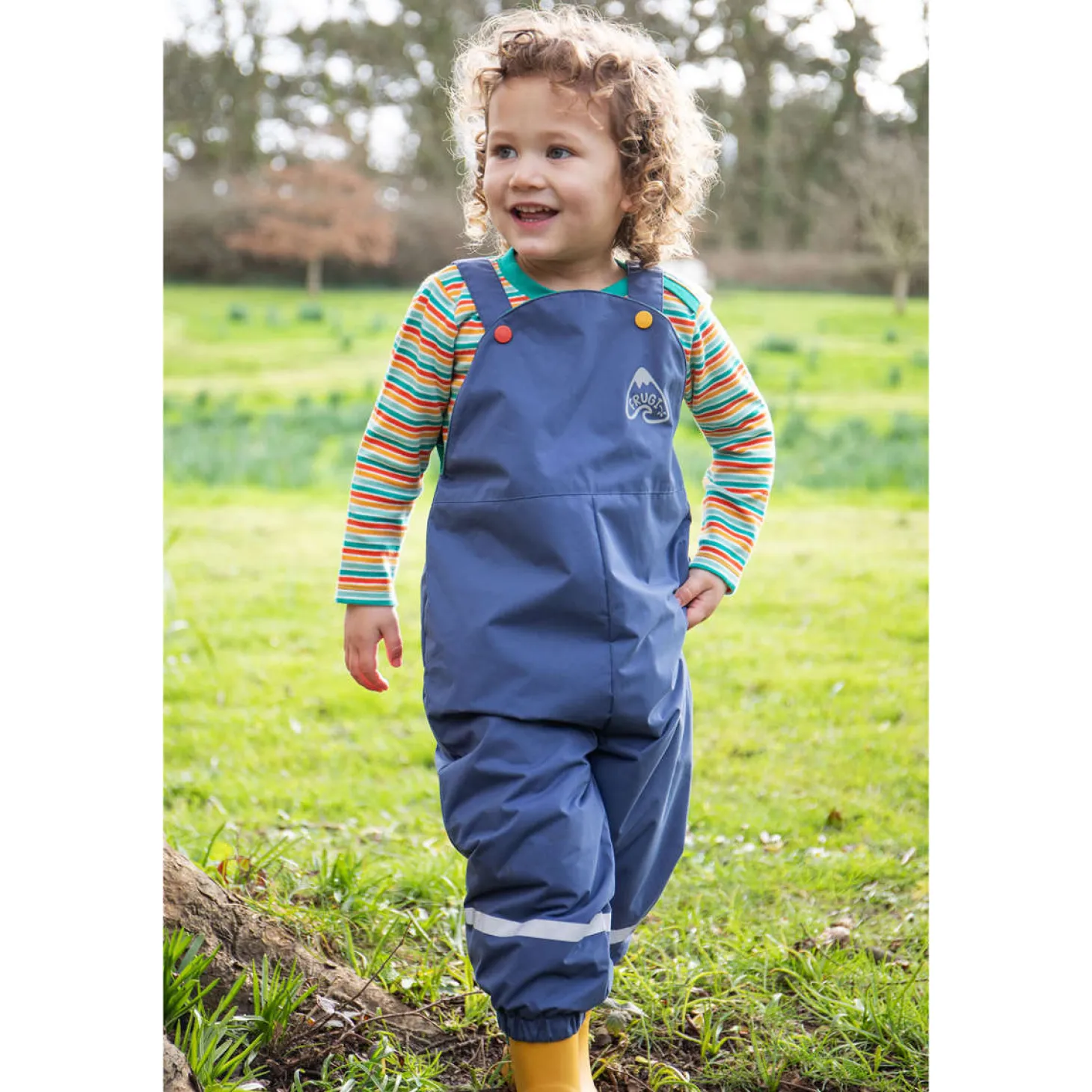 Regenlatzhose recycelt dunkelblau 74
