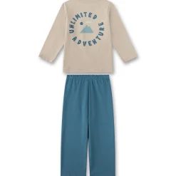 Schlafanzug "Adventure" beige-steelblue 92