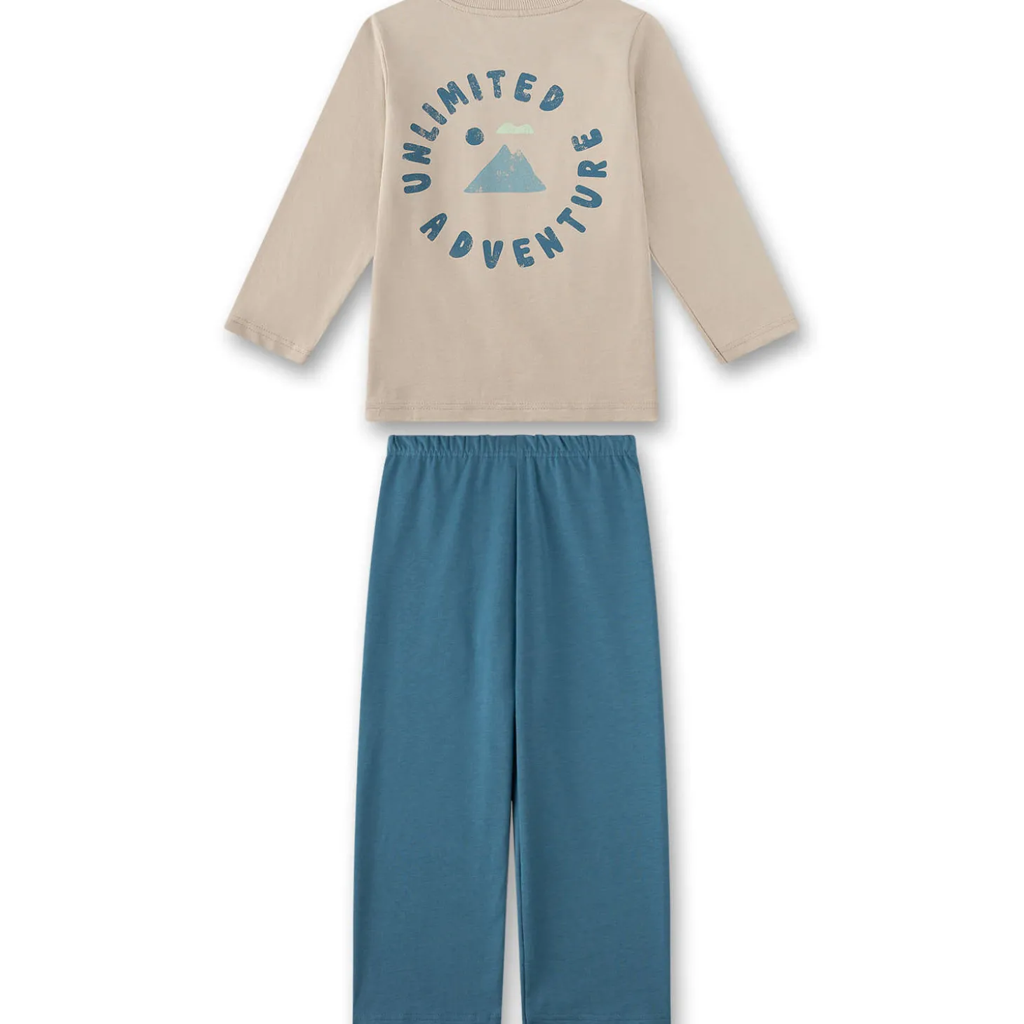 Schlafanzug "Adventure" beige-steelblue 92