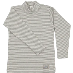 Schlafanzug Wolle Seide Ringel khaki 104