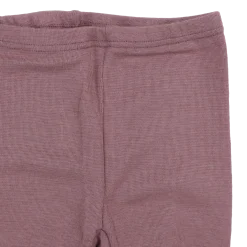 Schlafanzug Wolle Seide Ringel mauve 98