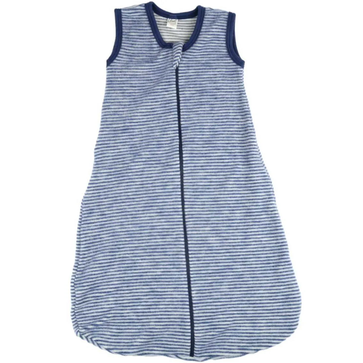 Schlafsack Wollfrottee marine Ringel 90 cm