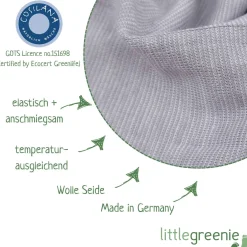 Schlupfhemd Wolle Seide hellgrau 50/56