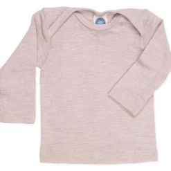 Schlupfhemd Wolle Seide pastell rosa 50/56