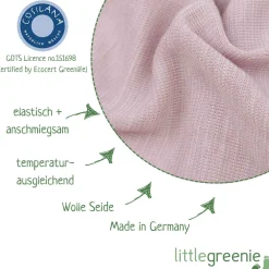 Schlupfhemd Wolle Seide pastell rosa 50/56