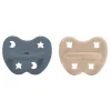 Schnuller 2er-Pack kiefergerecht "sand & ocean blue" 3-36 Monate