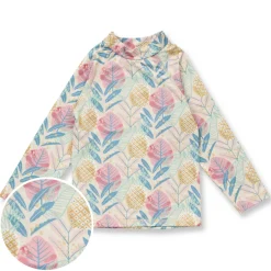 Schwimmshirt "Tropical" pastel UPF 50+ 110/116