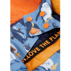 Skijacke recycelt "Pinguin" blau 104
