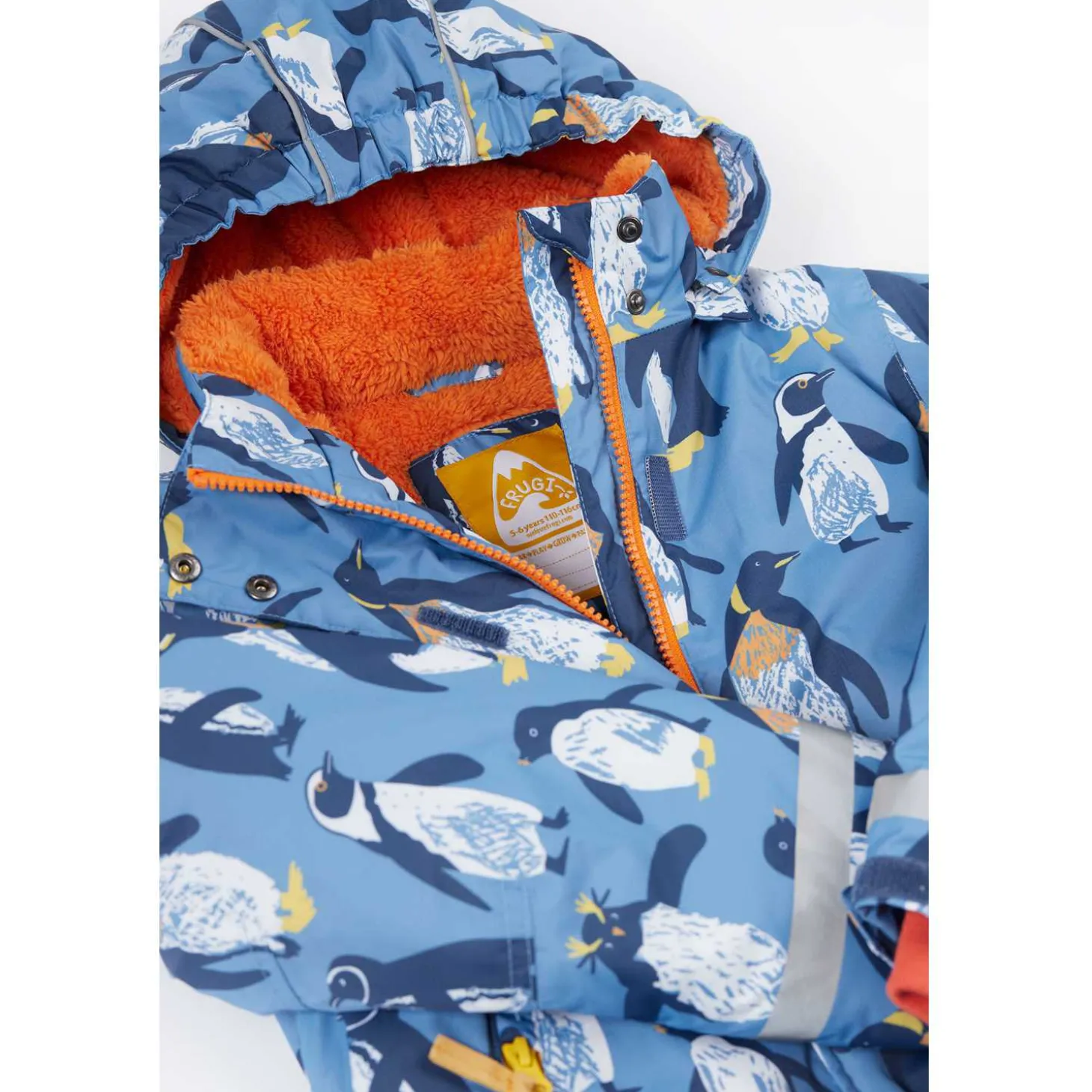 Skijacke recycelt "Pinguin" blau 104