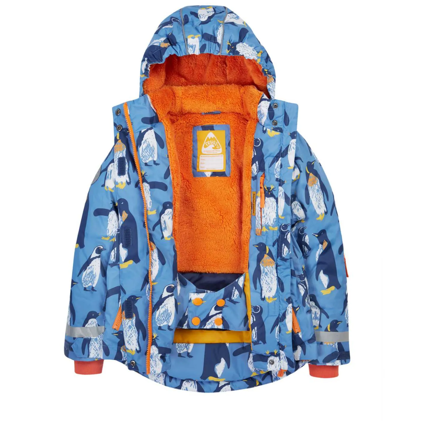 Skijacke recycelt "Pinguin" blau 104