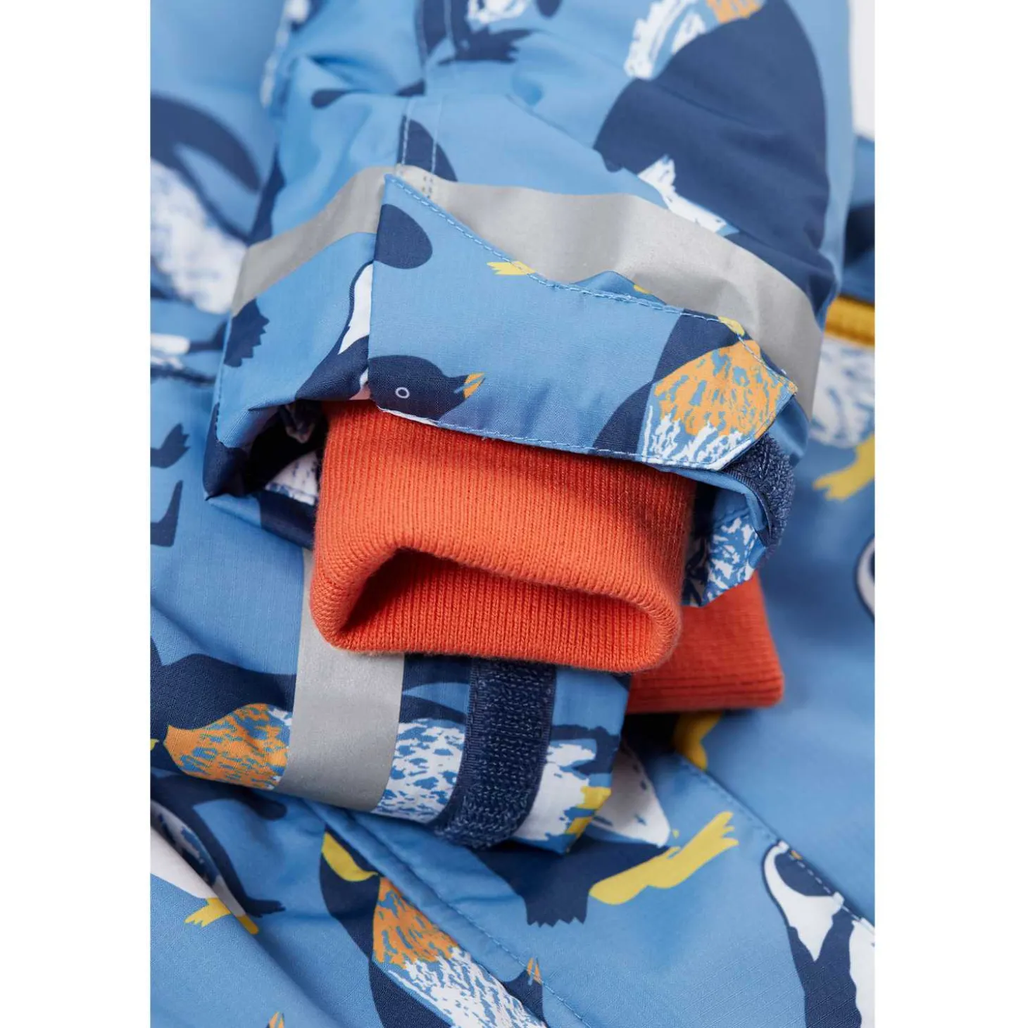 Skijacke recycelt "Pinguin" blau 104