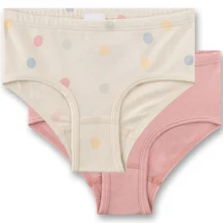 Slip 2er-Pack "Punkte" rose-sand 104
