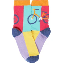 Socken 3er-Pack "Fahrrad" bunt 23-26
