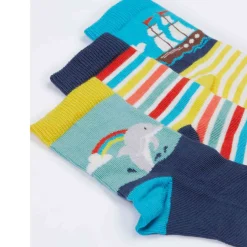 Socken 3er-Pack "Ocean" blau 15-18