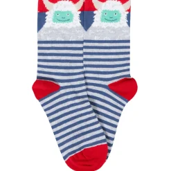 Socken 3er-Pack "Winter" rot-blau 23-26