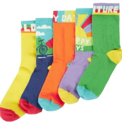 Socken 5er-Set "Adventure" bunt 27-30