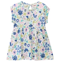 Sommerkleid "Tropical" rosa-blau 62/68