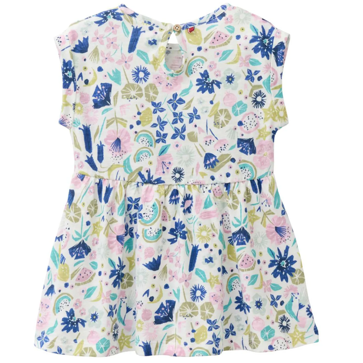 Sommerkleid "Tropical" rosa-blau 62/68