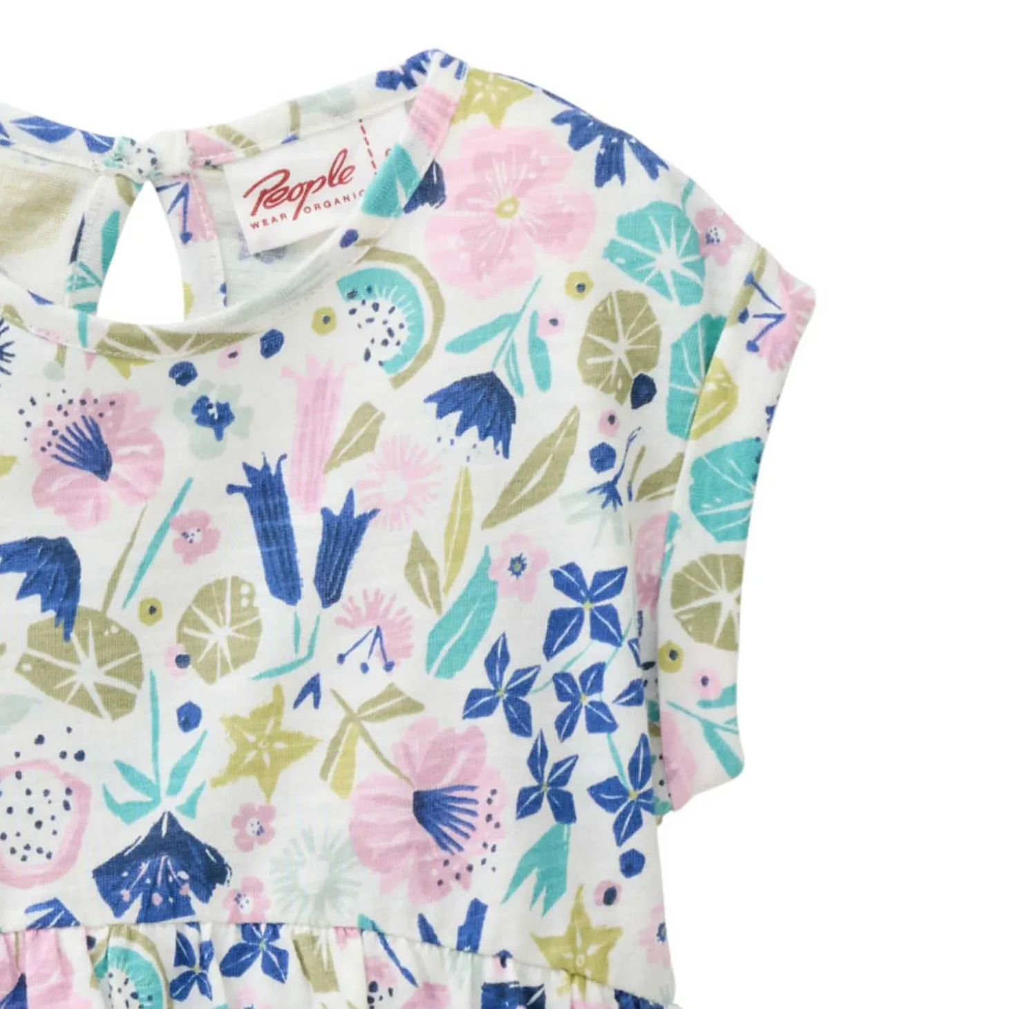 Sommerkleid "Tropical" rosa-blau 62/68