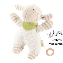 Spieluhr Schaf weiß | Brahms Wiegenlied
