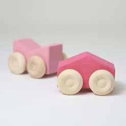 Stapel-Autos Rosa