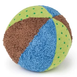 Stoff Rasselball blau-grün