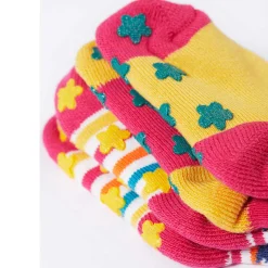 Stoppersocken 2er-Pack "Wildpferde" pink 19-23