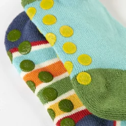Stoppersocken 2er-Set "Farm" hellblau-bunt 23-26