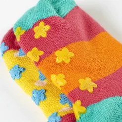 Stoppersocken 2er-Set "Igel" orange-gelb 19-23
