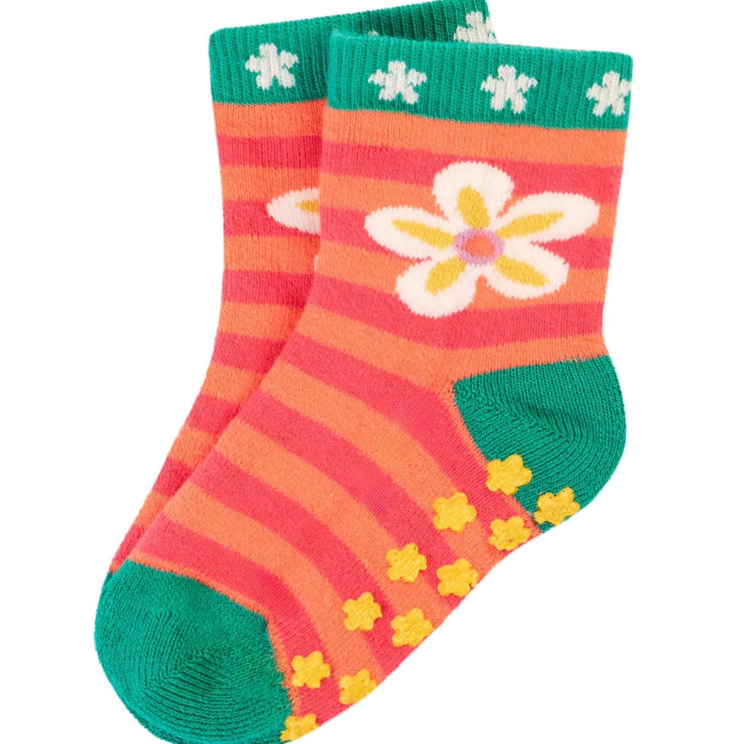 Stoppersocken "Giraffe" rot-orange 19-23