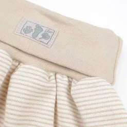Strampelsack Wolle Seide Ringel sand