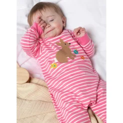 Strampler pink "Hase" 86/92