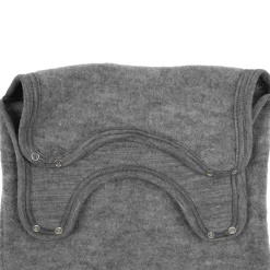 Strampler Wollfrottee grau 56