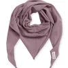 Strick-Dreieckstuch Merinowolle mauve